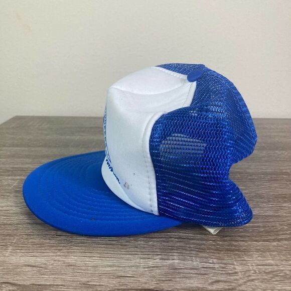 Vintage Telephone Pioneers of America Life Member Trucker Hat 80s 90s Blue - Picture 2 of 11